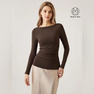 OGL Mid Thermal Boatneck Tucks Brami Top espresso XS*** no cup pad